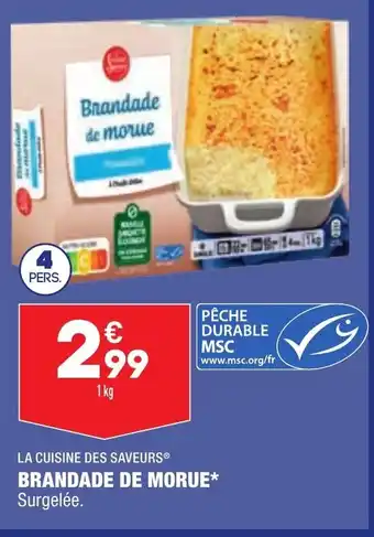 ALDI Brandade de morue offre