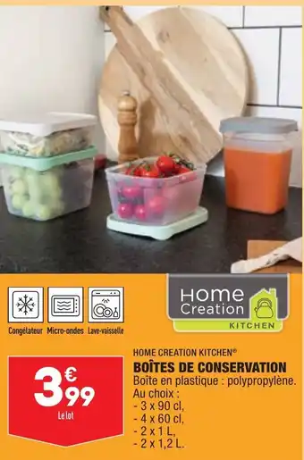 ALDI Boîtes de Conservation offre