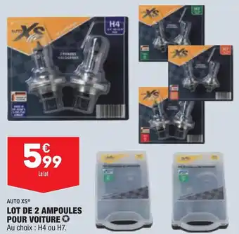 ALDI Lot de 2 ampoules pour voiture offre