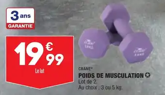 ALDI Poids de musculation offre