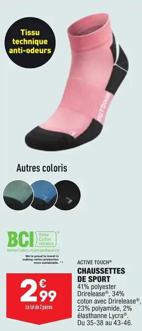 ALDI Chaussettes de sport offre