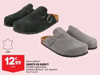 ALDI Sabots en daim offre