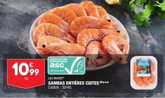 ALDI Gambas entières cuites offre