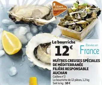 Auchan Huîtres creuses spéciales de méditerranée offre