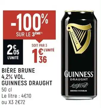 Spar Bière brune 4,2% vol. guinnes draught offre
