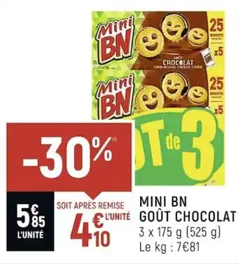 Mini BN goût chocolat