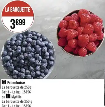 Spar Framboise offre