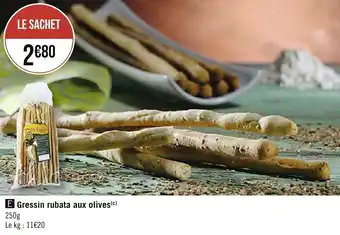 Gressin rubata aux olives