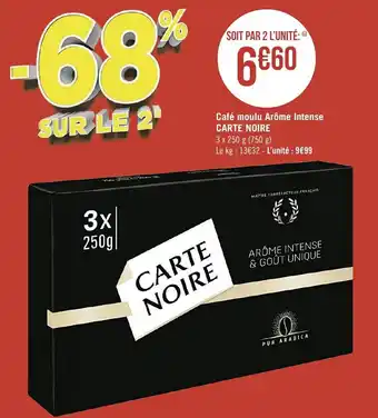 Café moulu arÎme intense CARTE NOIRE