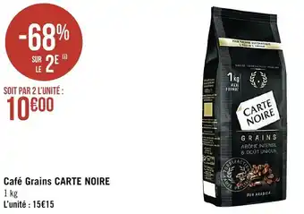 Spar Café grains CARTE NOIRE offre