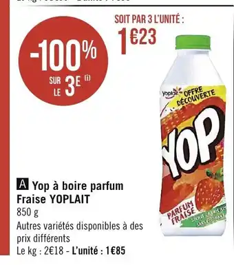 Spar Yop à Boire Parfum offre