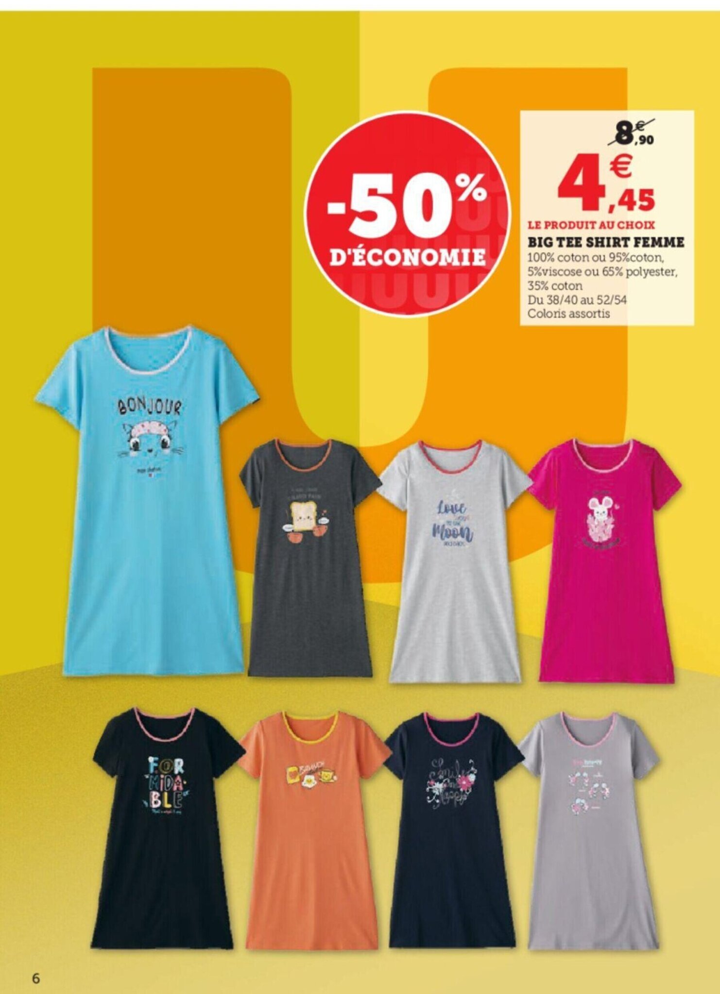 Promo Big TeeShirt Femme chez Super U