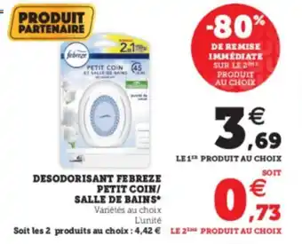 Super U Desodorisant Febreze offre