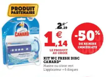 Super U Kit Wc Fresh Disc offre
