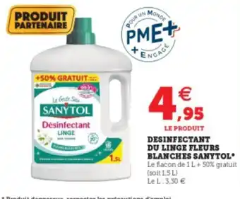 Super U Desinfectant Du Linge Fleurs offre
