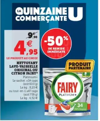 Super U Nettoyant Lave-Vaisselle offre