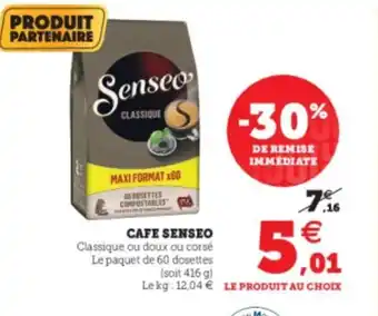 Super U Cafe Senseo offre