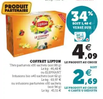 Super U Coffret Lipton offre