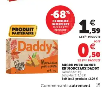 Super U Sucre Pure Canne offre