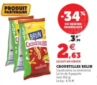 Super U Croustilles Belin offre