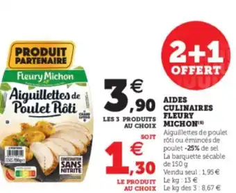 Super U Aides Culinaires Fleury Michon offre