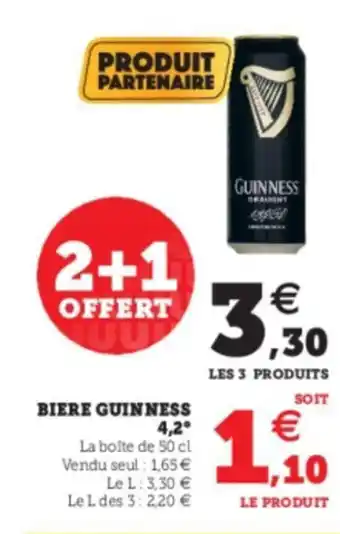 Super U Biere Guinness offre