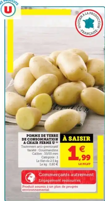 Super U Pomme de Terre de Consommation offre