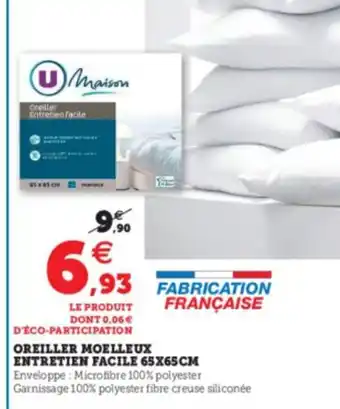 Super U Oreiller Moelleux offre