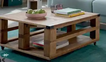 BUT Paola Table Basse Palette Pin Massif offre