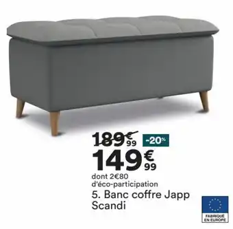 BUT Banc Coffre Japp Scandi offre