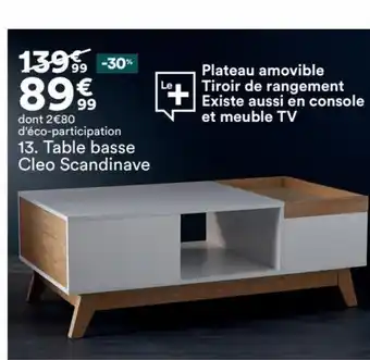 Table Basse Cleo Scandinave