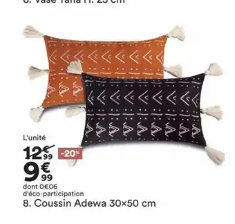 BUT Coussin Adewa 30x50cm offre