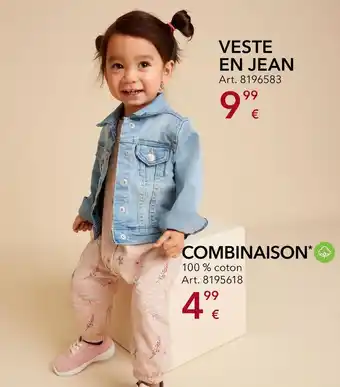 Takko Veste en jean ou combinaison offre