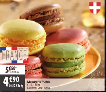 Macarons fruités