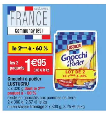 Migros Gnocchi à poêler lustucru offre