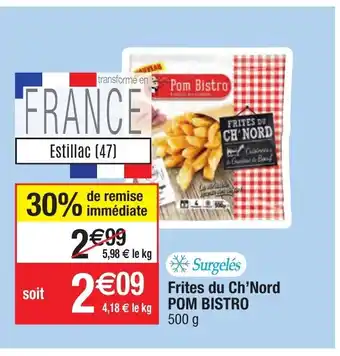 Frites du ch'nord pom bistro
