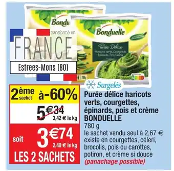 Migros Purée délice haricots verts,courgettes offre