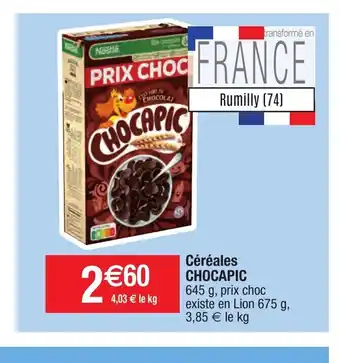 Migros Céréales chocapic offre