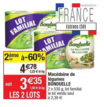 Migros Macédoine de légumes bonduelle offre