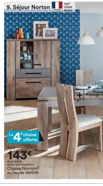 BUT Chaise Norton offre