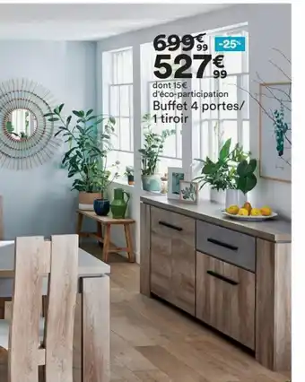 BUT Buffet 4 Portes/ 1 Tiroir offre