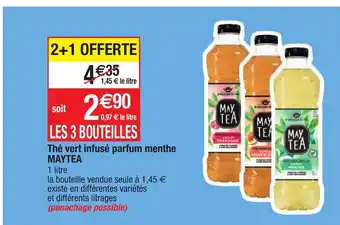 Migros Thé vert infusé parfum menthe maytea offre