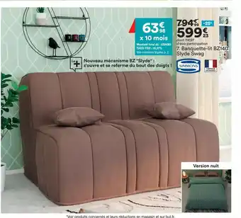 BUT Banquette-Lit BZ140 Slyde Swag offre