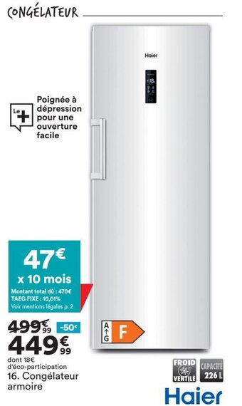 BUT Congélateur Armoire offre