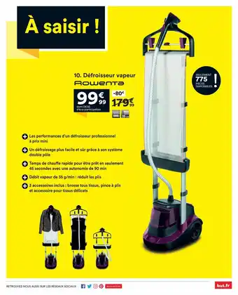 BUT Défroisseur Vapeur offre