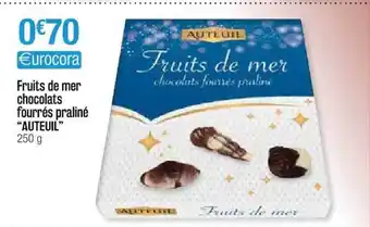 Cora x Carrefour Fruits De Mer Chocolats Fourrés Praliné offre