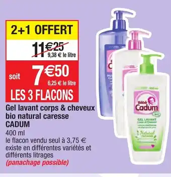 Gel lavant corps & cheveux bio natural caresse