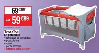 Migros Lit parapluie offre