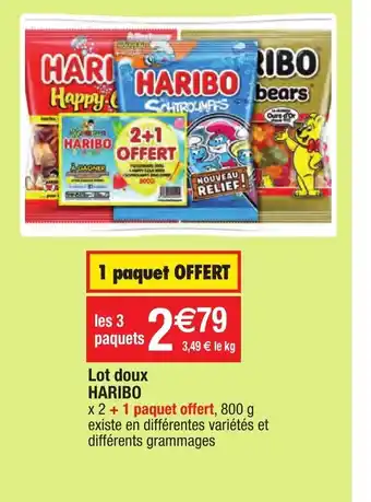 Migros Lot doux Haribo offre