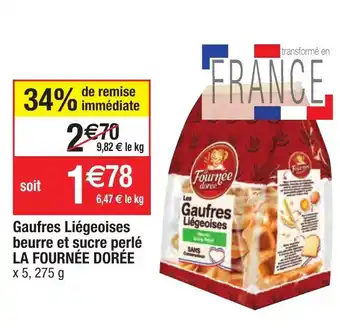Migros Gaufres Liégeoises beurre et sucre perlé offre